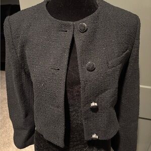 NWT Aritzia Babaton Acquire Jacket in Black with chrome detail Sz 0